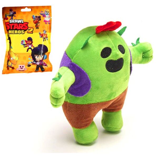 

Мягкая игрушка Спайк из игры Бравл Cтарс 21 см + игрушка сюрприз Brawl Stars