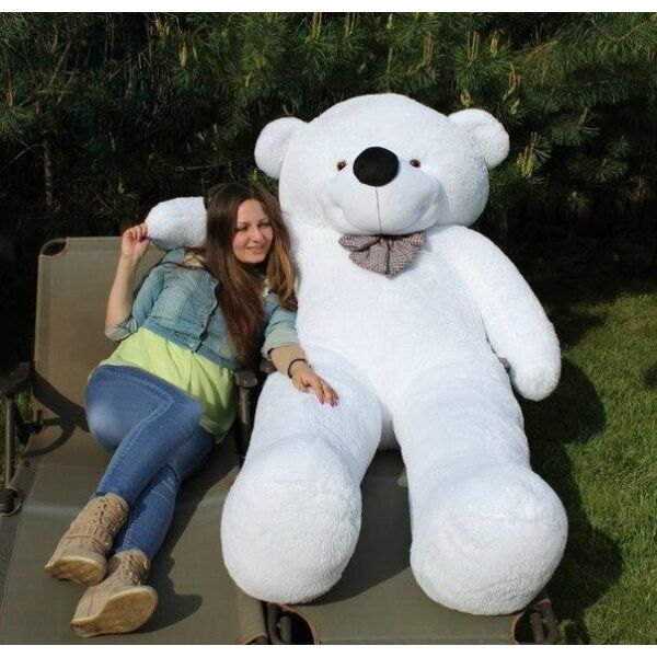 

Мягкая игрушка NEHILO плюшевый мишка Нестор 240 см Белый