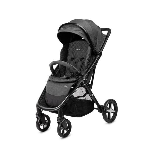 

Коляска прогулочная Caretero Colosus Graphite с багажной корзиной + чехол на ножки и подножка