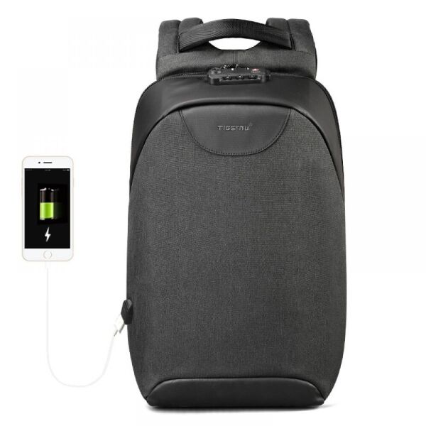 

Рюкзак для ноутбука Tigernu T-B3611 15.6"/18 л с ортопедической спинкой + USB Черный