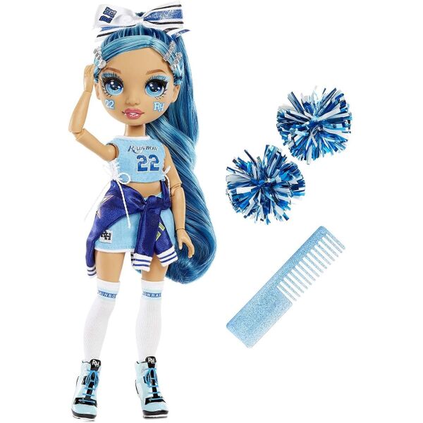 

Кукла Рейнбоу Хай Скай Брэдшоу Чирлидер Rainbow High Cheer Skyler Bradshaw – Blue Cheerleader Fashion Doll