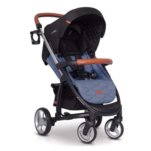 

Коляска детская прогулочная EasyGo Virage Ecco Denim + дождевик, чехол на ножки и сумка-рюкзак