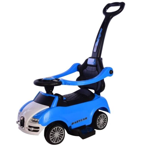 

Толокар автомобиль Tilly T-931 с музыкой и светом + съемная родительская ручка Синий