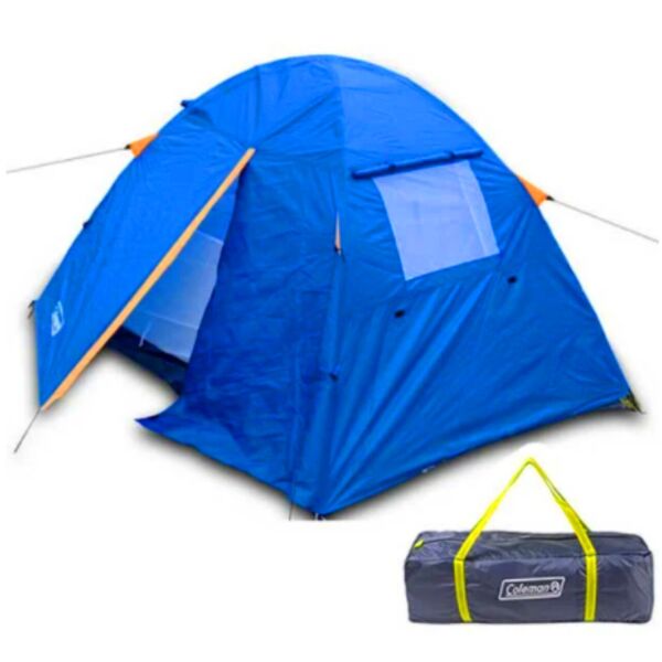 

Палатка 2-местная Coleman 1001 с тамбуром, 210х150х135, синяя, туристическая двухместная палатка