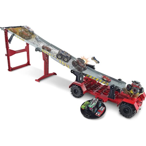 

Игровой набор Хот Вилс Передвижной трамплин Hot Wheels Monster Trucks Downhill Race and GO Play Set