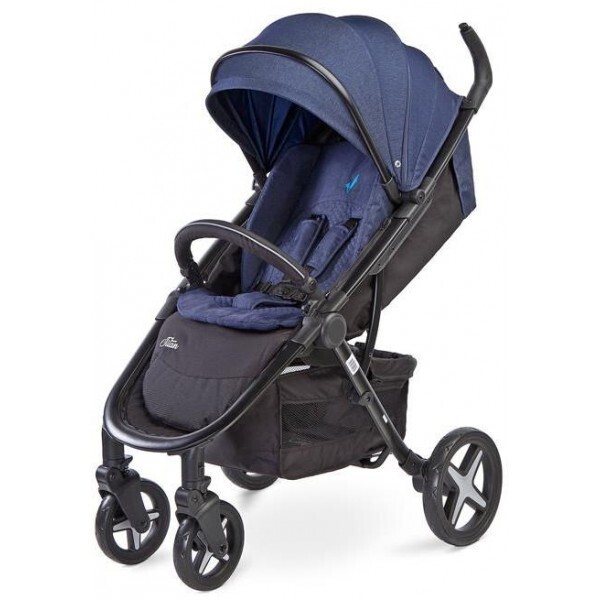 

Коляска прогулочная Caretero Titan Navy с двумя ручками + чехол на ножки