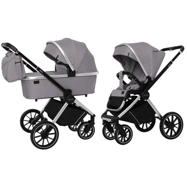

Коляска универсальная Carrello Optima CRL-6503 Mirror Grey 2 в 1 с модульной системой и дождевиком + 2 чехла и 2 москитные сетки + сумка-пеленатор