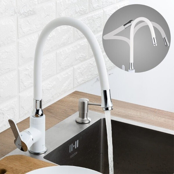 

Смеситель для кухни Frap F4041 с гибким изливом