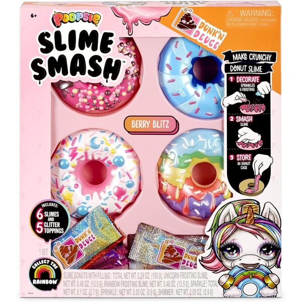 

Пупси Слайм Донат Оригинал Poopsie Slime Smash Berry Blitz with Crunchy Donut Slime 569268