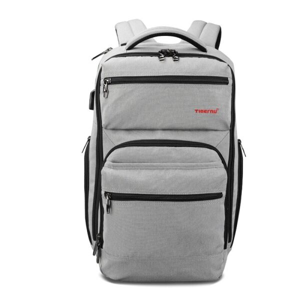 

Рюкзак для ноутбука Tigernu T-B3242 15.6"/29 л на 8 отделений + в комплекте кодовый замок и сумка для документов Серый