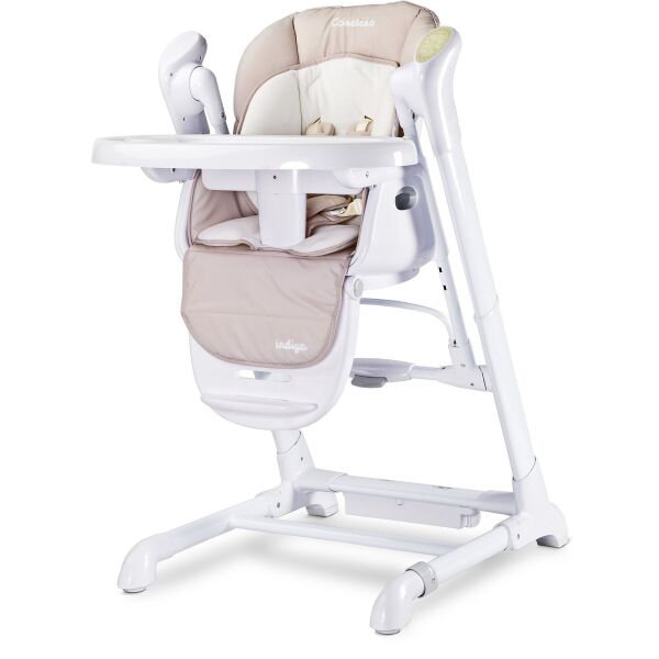 

Стульчик для кормления + качели 2 в 1 Caretero Indigo Beige с регулировкой по высоте 6 позиций + таймер