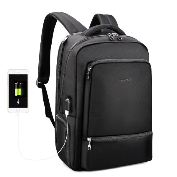

Рюкзак для ноутбука и путешествий Tigernu T-B3585 15.6"/26 л с ортопедической спинкой + USB Черный