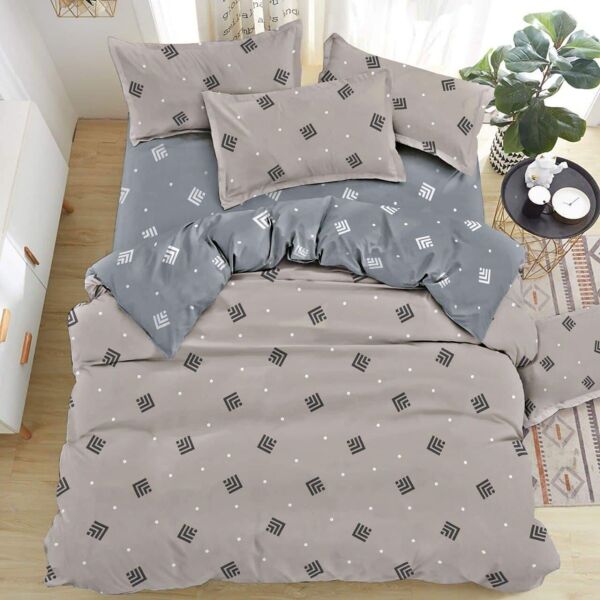 

Постельное белье Абстракция Gold Lux, на резинке, размер евро. Комплект постельного белья, бязь, цвет коричневый