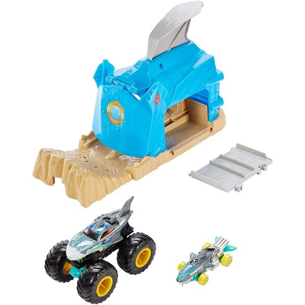 

Трек Хот Вилс Пусковой гараж Акула Hot Wheels Monster Truck Pit and Launch Playsets
