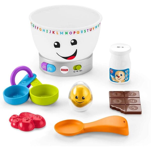 

Интерактивный музыкальный блендер Фишер-Прайс Fisher-Price Laugh and Learn Magic Color Mixing Bowl