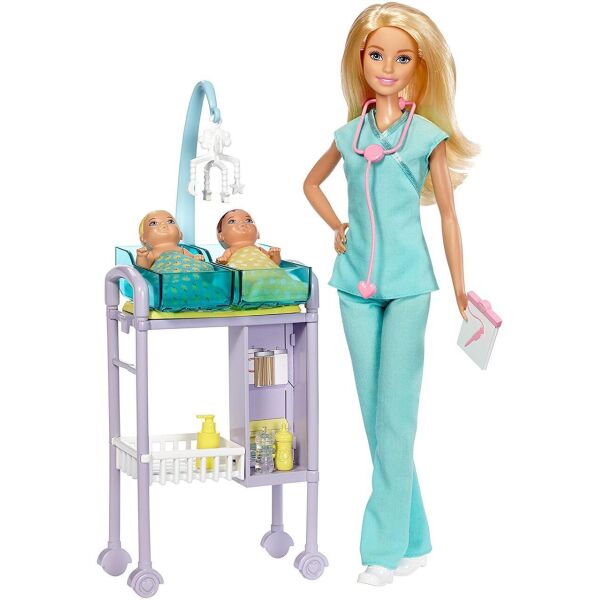 

Кукла Барби педиатр Barbie Baby Doctor Playset Mattel