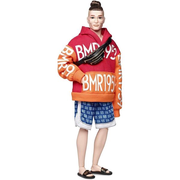 

Кукла Кен Barbie Ken BMR 1959 Fully Poseable Fashion Doll with Bun, Bold Logo
