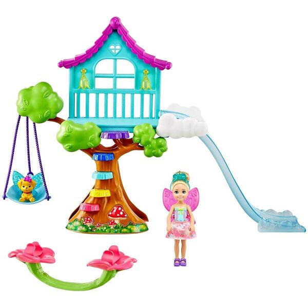 

Кукла Барби Челси Дримтопия Фея Barbie Dreamtopia Chelsea Fairy Doll and Fairytale Treehouse Playset