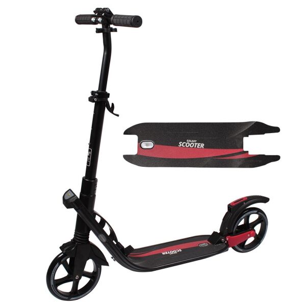 

Самокат Tilly Galaxy GS-0027 алюминиевый с ручным и ножным тормозом Черный/Красный