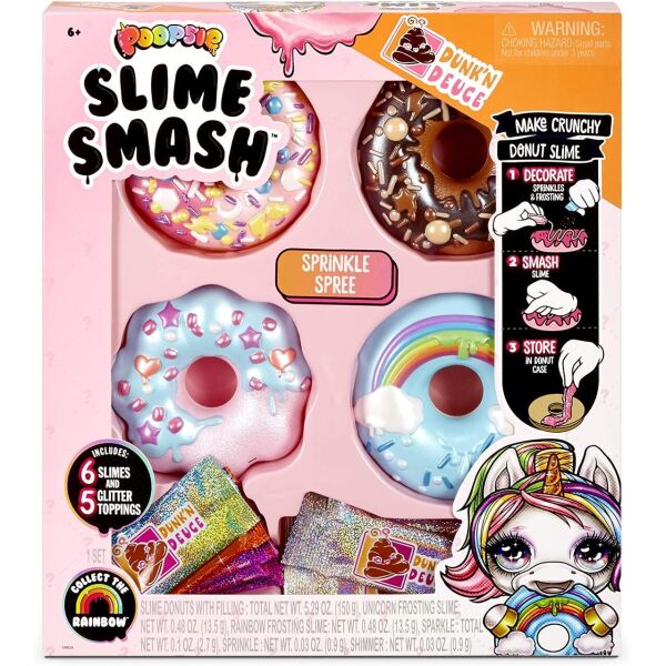 

Пупси Слайм Донат Оригинал Poopsie Slime Smash Sprinkle Spree with Crunchy Donut Slime