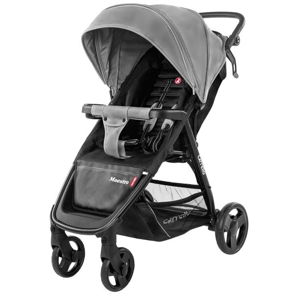 

Коляска прогулочная Carrello Maestro CRL-1414 Smoke Grey + дождевик L и чехол на ножки