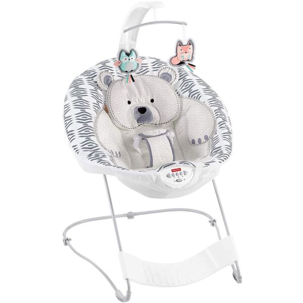 

Кресло шезлонг Фишер-Прайс Fisher-Price See and Soothe Deluxe Bouncer, Hands-Free GDP73