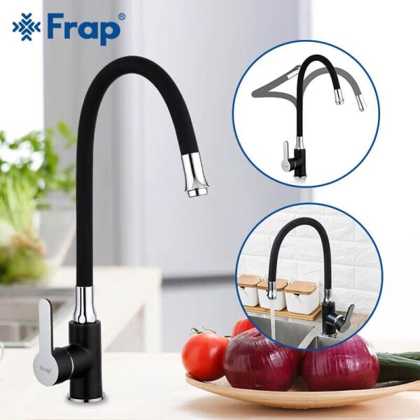 

Смеситель для кухни с гибким изливом Frap 4042