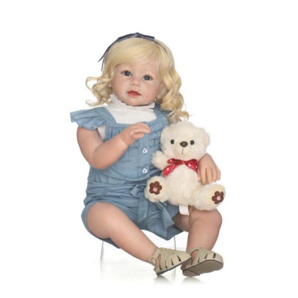 

Кукла реборн NPK DOLL девочка Роза силиконовая с ободком и босоножками 70 см