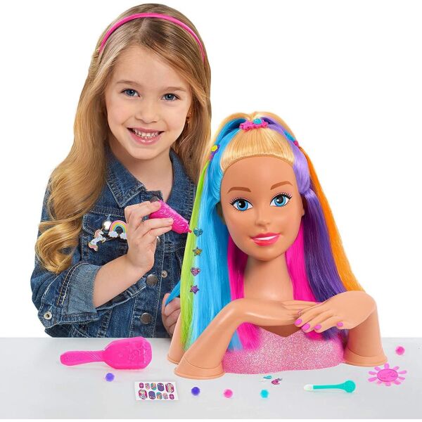 

Барби голова манекен Barbie Deluxe Rainbow Styling Head