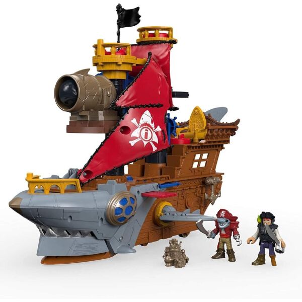 

Пиратский корабль Фишер-прайс Fisher-Price Imaginext Shark Bite Pirate Ship