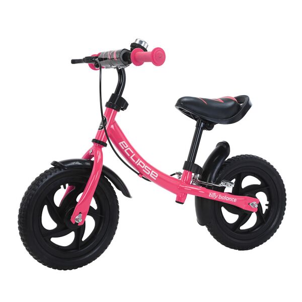 

Беговел TILLY Eclipse T-21254/1 с EVA колесами 12" + ручной тормоз и звонок Розовый