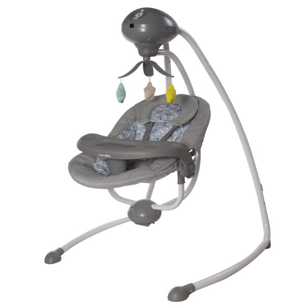 

Укачивающий центр CARRELLO Fantasia CRL-7503 Lovely Grey с пультом ДУ + съемный столик и мобиль с игрушками