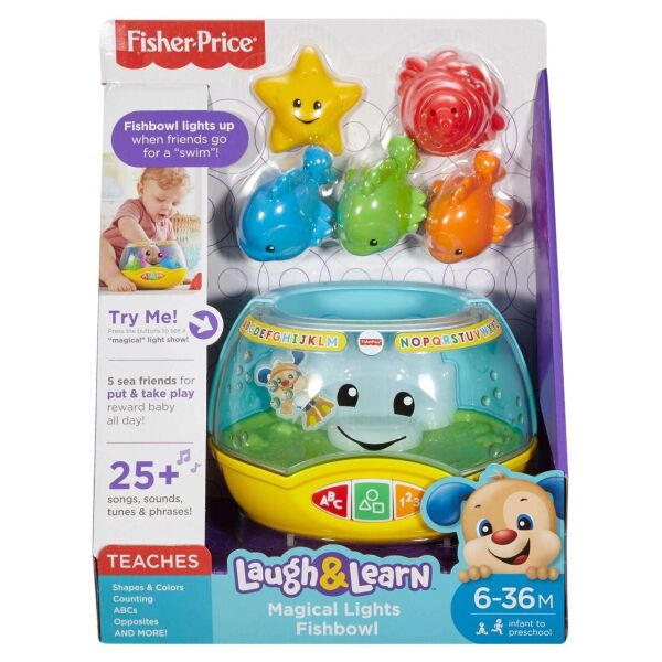 

Веселый аквариум Фишер-Прайс Fisher-Price Laugh and Learn Magical Lights Fishbowl