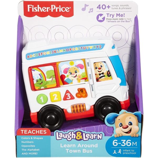 

Развивающий автобус Фишер-Прайс Fisher-Price Laugh and Learn Around Town Bus