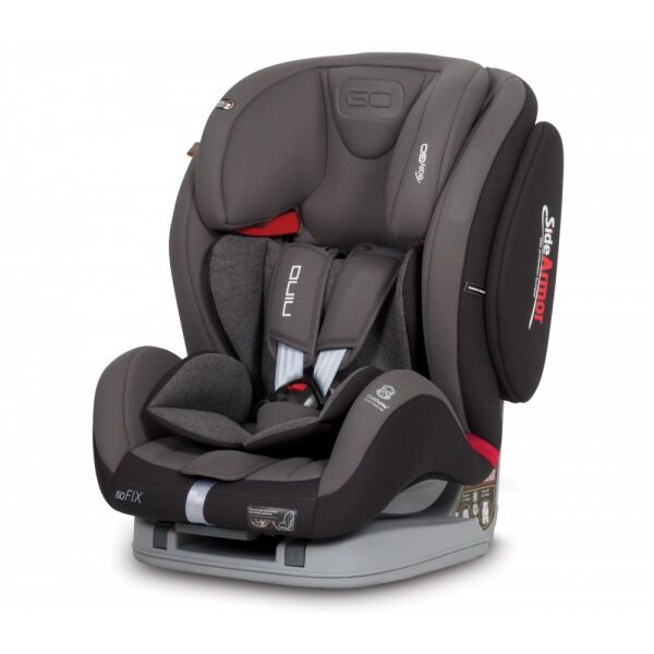

Автокресло EasyGo Nino группа 1-2-3 (9-36 кг) с боковой защитой и системой Isofix + ремень Top Tether Темно-серый