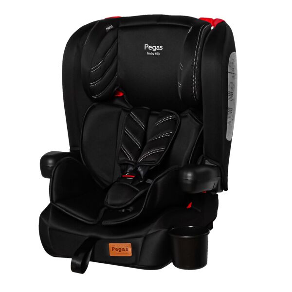 

Автокресло + бустер TILLY Pegas T-534 Black группа 1-2-3 (9-36 кг) с подлокотниками и подстаканником + система Isofix