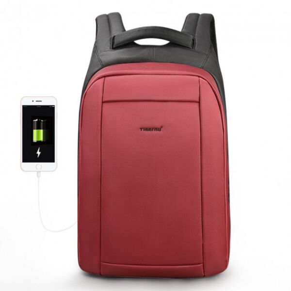 

Рюкзак для ноутбука Tigernu T-B3599 15.6"/21 л на 4 отделения + в комплекте кодовый замок и сумка для документов Красный/Черный