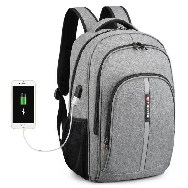 

Рюкзак для ноутбука Tigernu T-B3893 15.6"/21 л на 5 отделений + в комплекте кодовый замок и сумка для документов Серый
