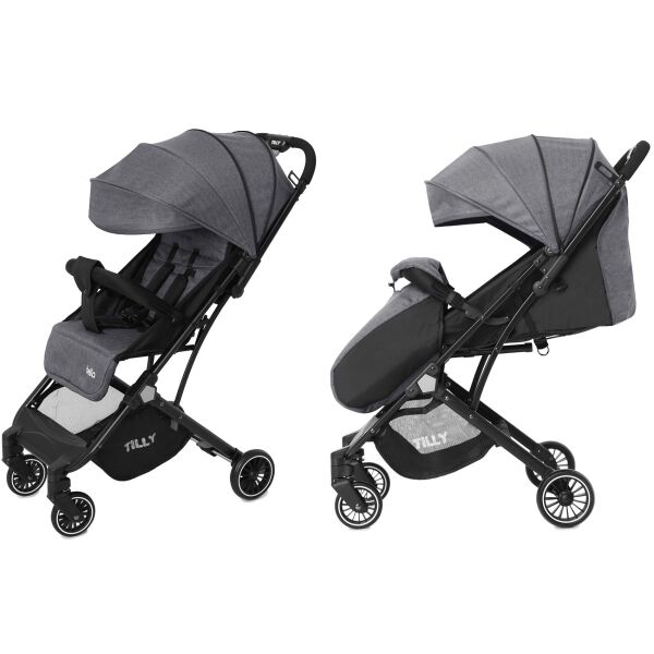 

Коляска прогулочная TILLY Bella T-163 Anchor Grey + дождевик S и чехол для ножек