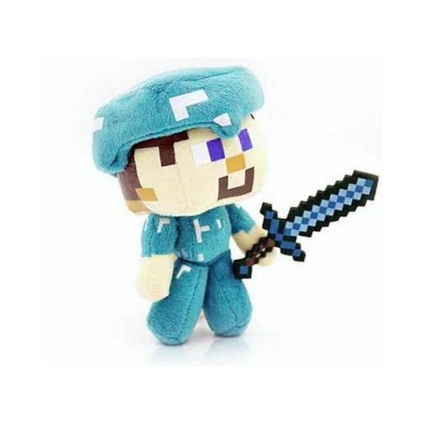 

Мягкая Игрушка Стив в Алмазной Броне с мечом из игры Майнкрафт / Minecraft Steve