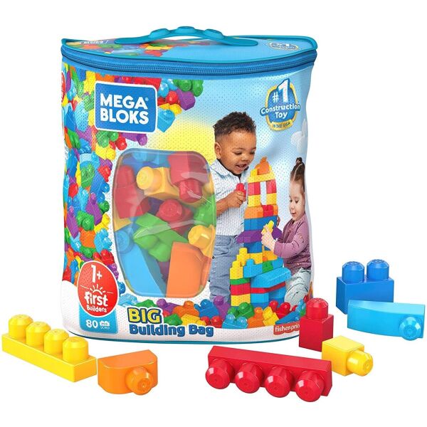 

Конструктор Мега Блокс классик Mega Bloks First Builders Big Building Bag Blue