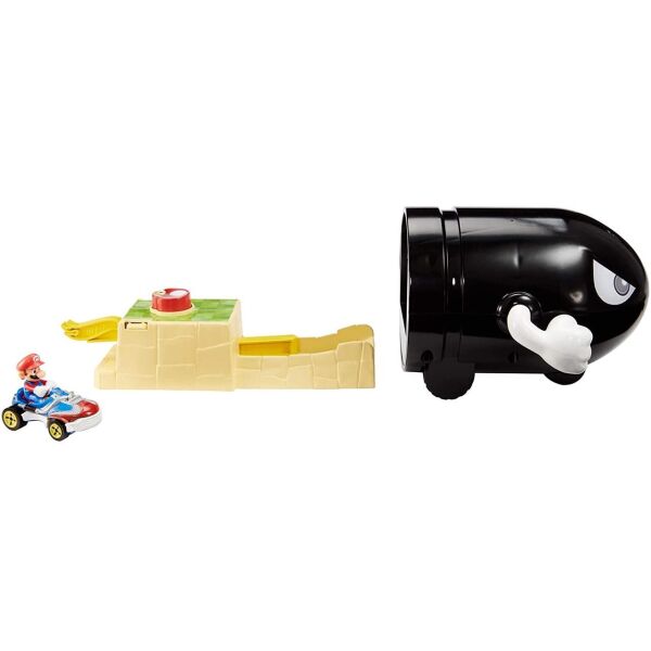 

Трек Хот Вилс Марио Карт Hot Wheels Mario Kart Bullet Bill Launcher и Mario Kart Vehicle GKY54