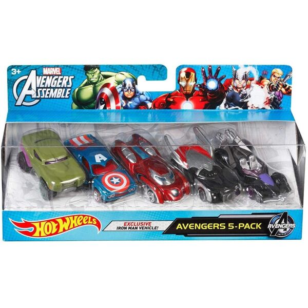 

Набор машинок Хот Вилс Марвел Hot Wheels Marvel Avengers Assemble Avengers 5-Pack
