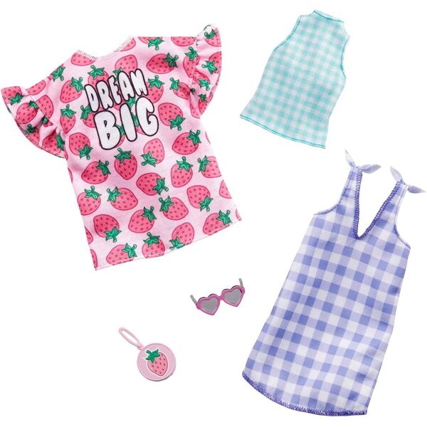 

Барби одежда Barbie Clothes, 2 Outfits Doll Include a Strawberry-Print Dress
