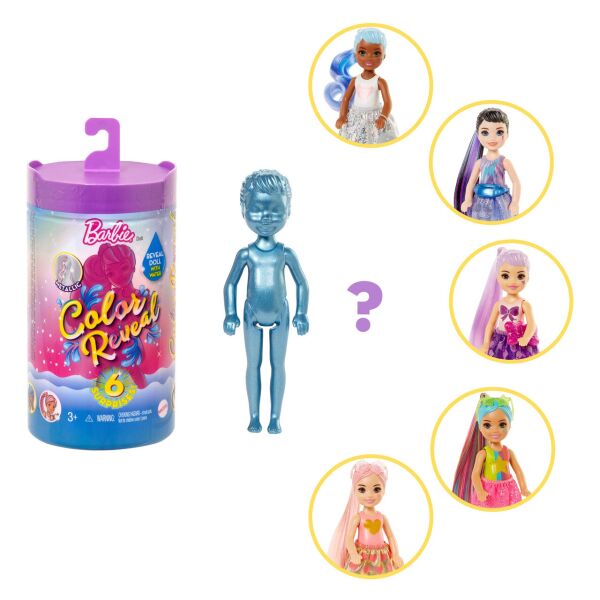 

Кукла Челси цветной сюрприз Barbie Color Reveal Chelsea Doll With 6 Surprises