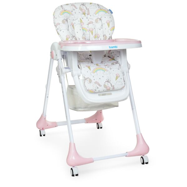 

Стульчик для кормления Bambi M 3233 Unicorn Pink