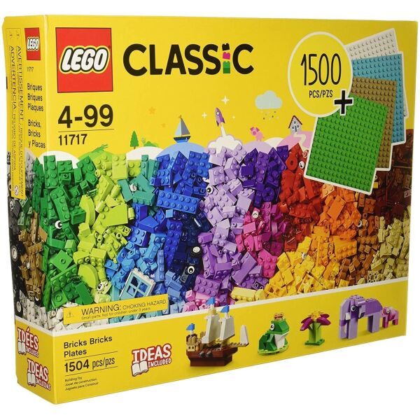 

LEGO Classic Bricks Plates меганабор для творчества большого размера 1504шт (11717)