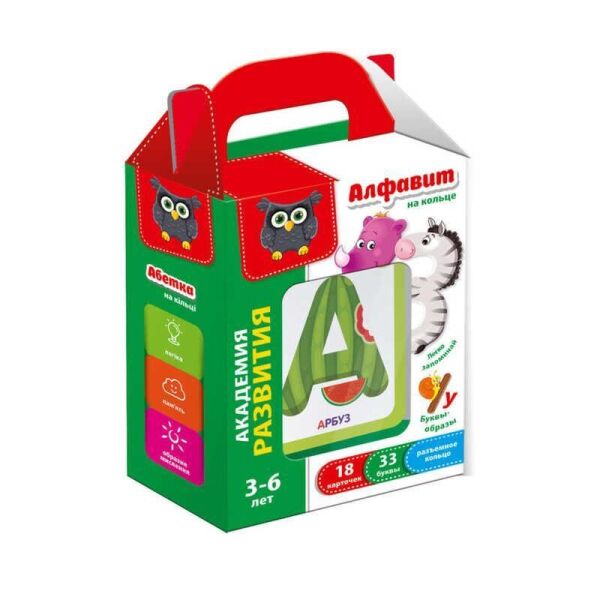 

Алфавит на кольце рус. VT 5000-01 (15) Vladi Toys, (Украина)
