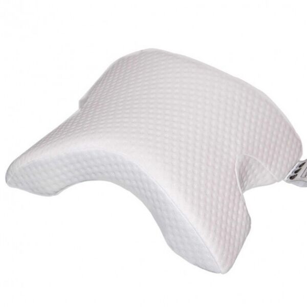 Акція на Ортопедическая анатомическая подушка Туннель с эффектом памяти для комфортного сна Memory Pillow белая від Allo UA