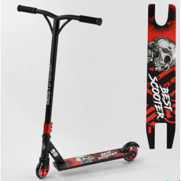 

Самокат Трюковый Детский 93336 Best Scooter Алюминиевый диск и дека, колёса PU, d=10см Красный